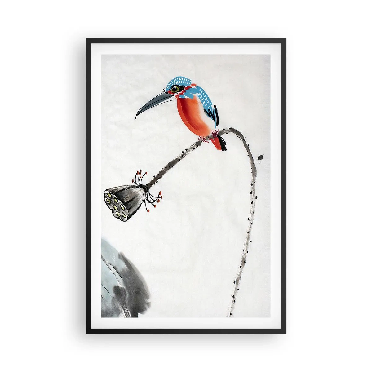 Poster in black frame - Life of a Meadow - 61x91 cm