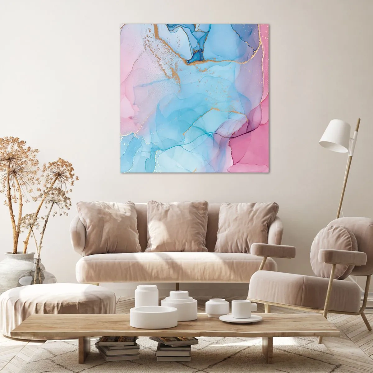 Canvas picture - Encounter and Permeation - 60x60 cm