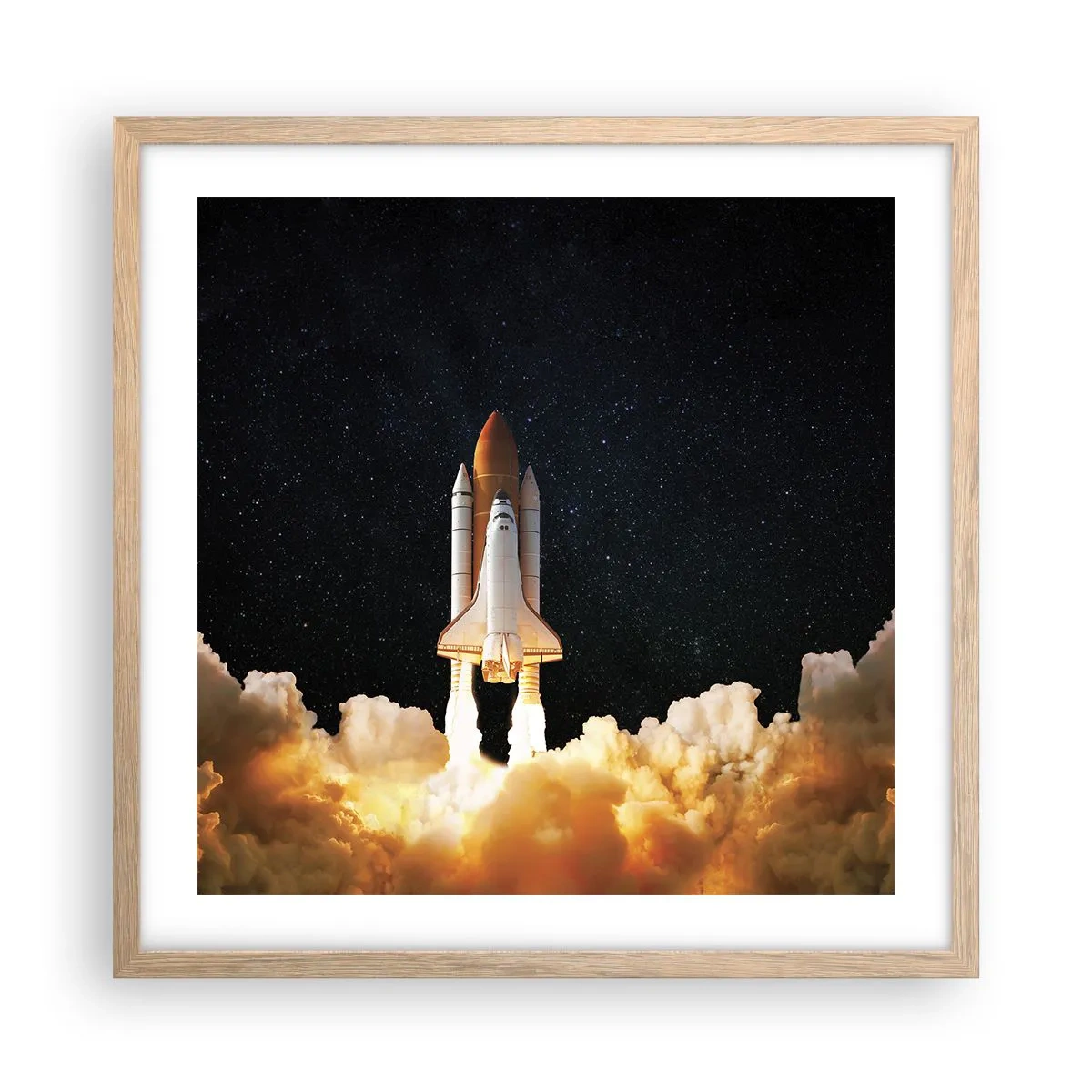 Poster in light oak frame - As Astra! - 50x50 cm