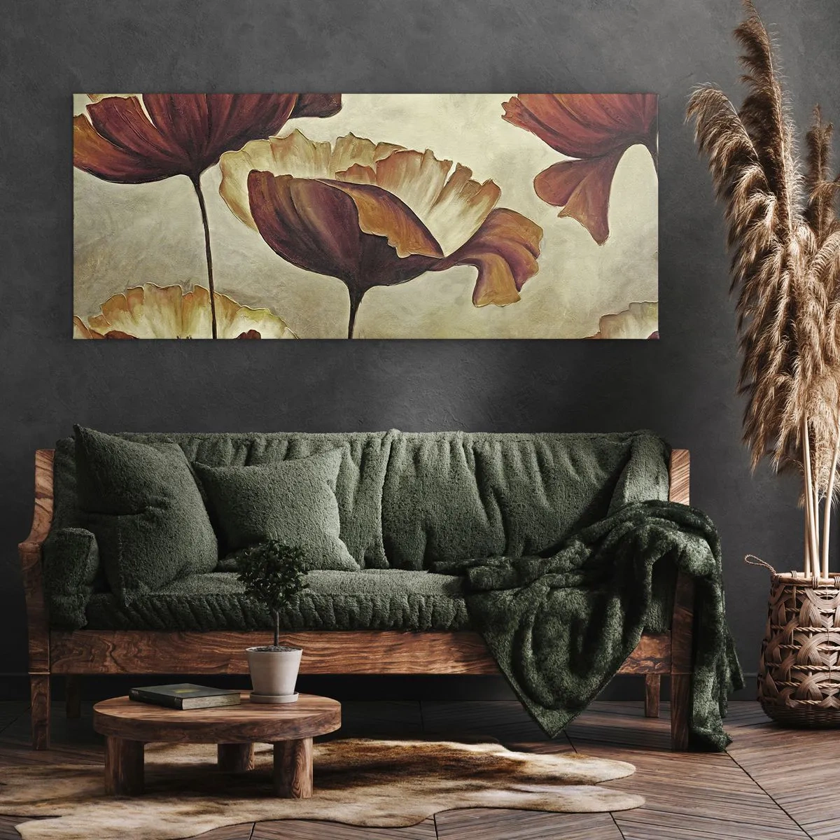 Canvas picture - Piece of Meadow - 90x30 cm