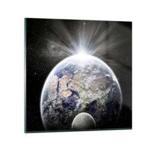 Glass picture - In Full Blaze - 40x40 cm