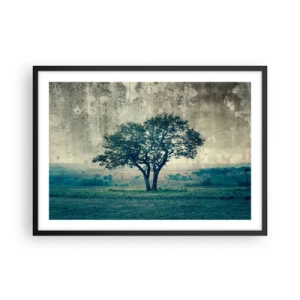 Poster in black frame - Apple Tree in Blue? - 70x50 cm