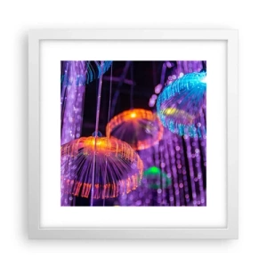Poster in white frmae - Light Fountain - 30x30 cm