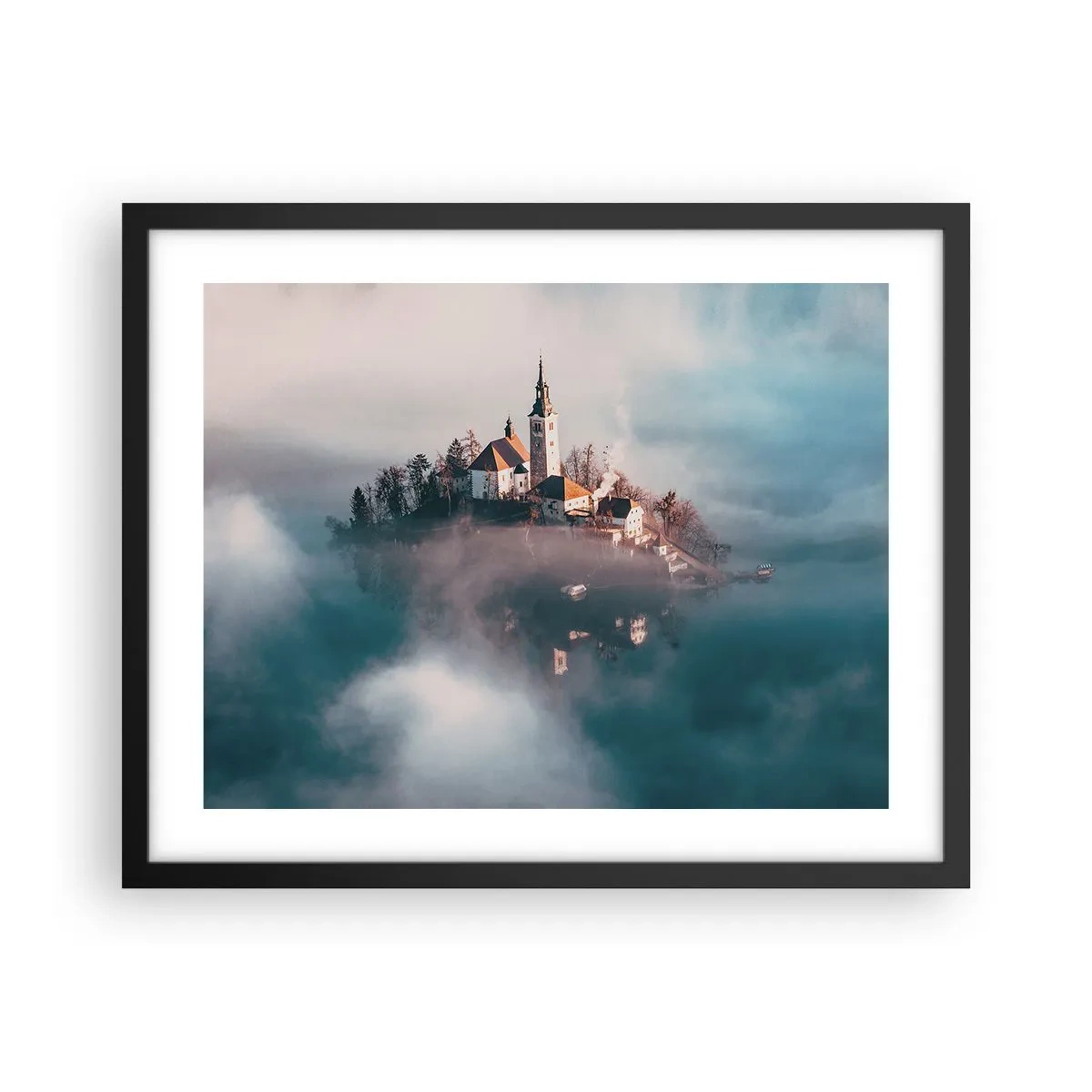 Poster in black frame - Island of Dreams - 50x40 cm
