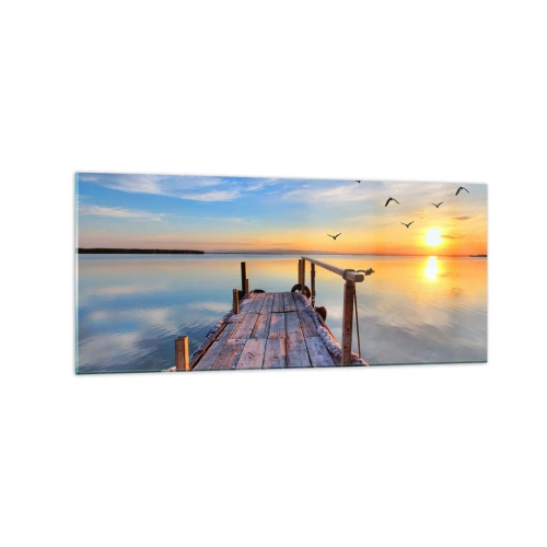 Glass picture - Walk towards the Sun - 120x50 cm
