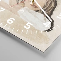 Clock face with numbers