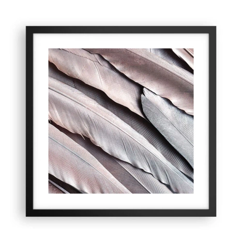Poster in black frame - In Pink Silverness - 40x40 cm
