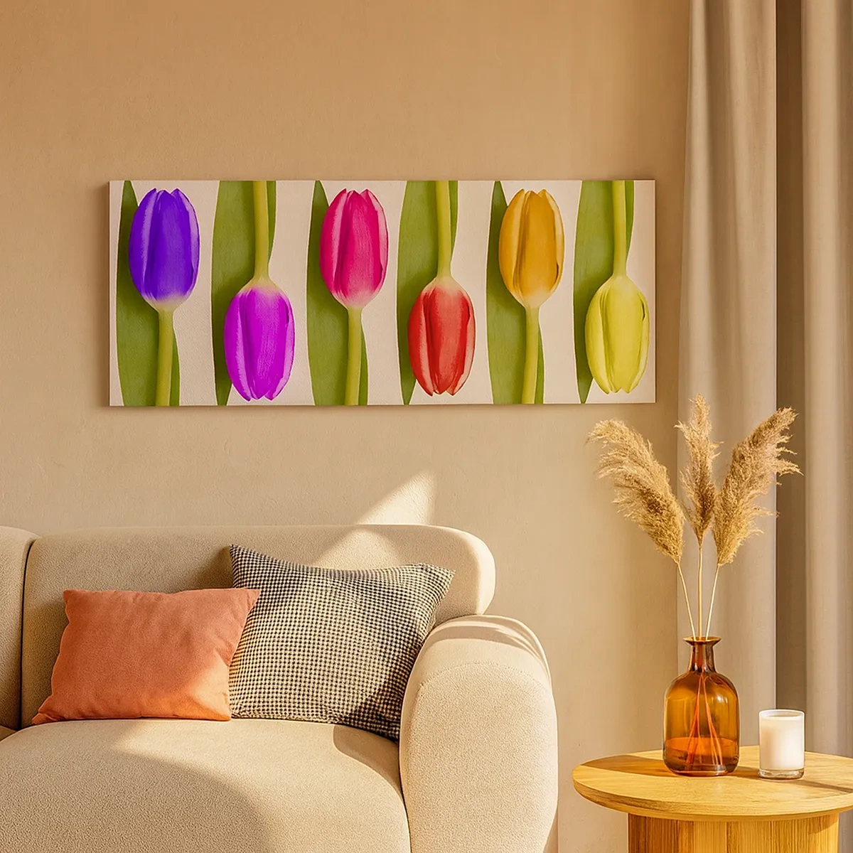 Canvas picture - Rainbow Composition - 30x30 cm