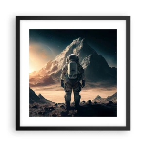 Poster in black frame - New Challenge - 40x40 cm