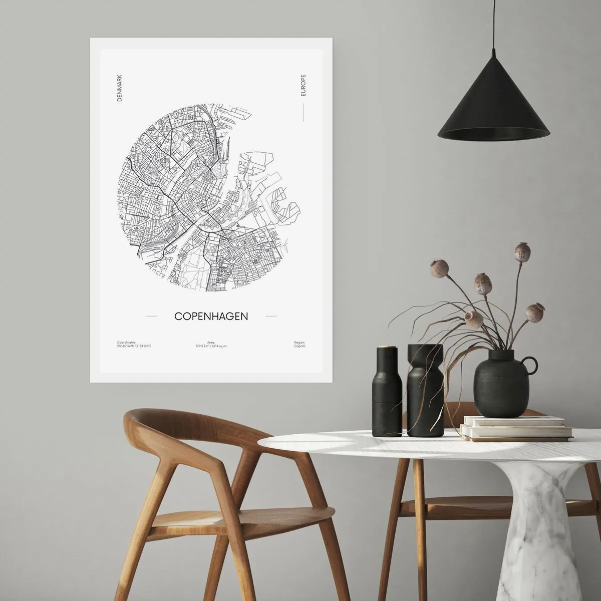 Poster - Anatomy of Copenhagen - 40x50 cm