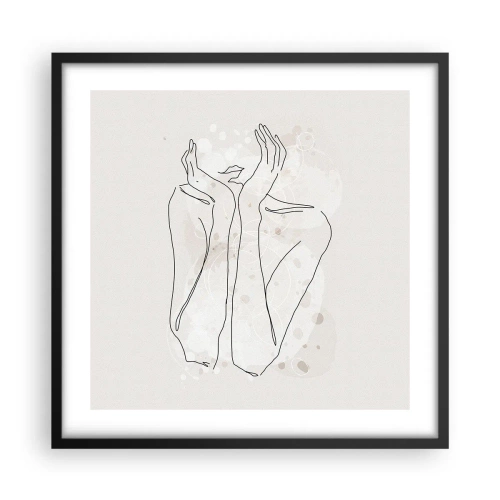 Poster in black frame - Dreamful Moment - 50x50 cm