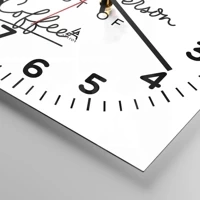 Clock face with numbers