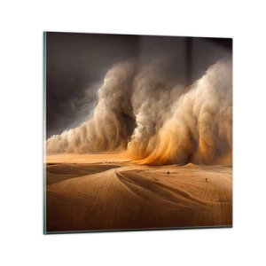 Glass picture - Rage of the Desert - 30x30 cm