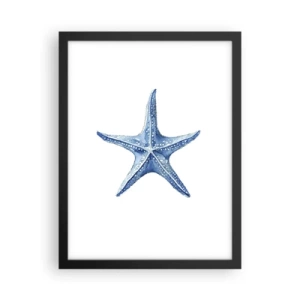 Poster in black frame - Sea Star - 30x40 cm
