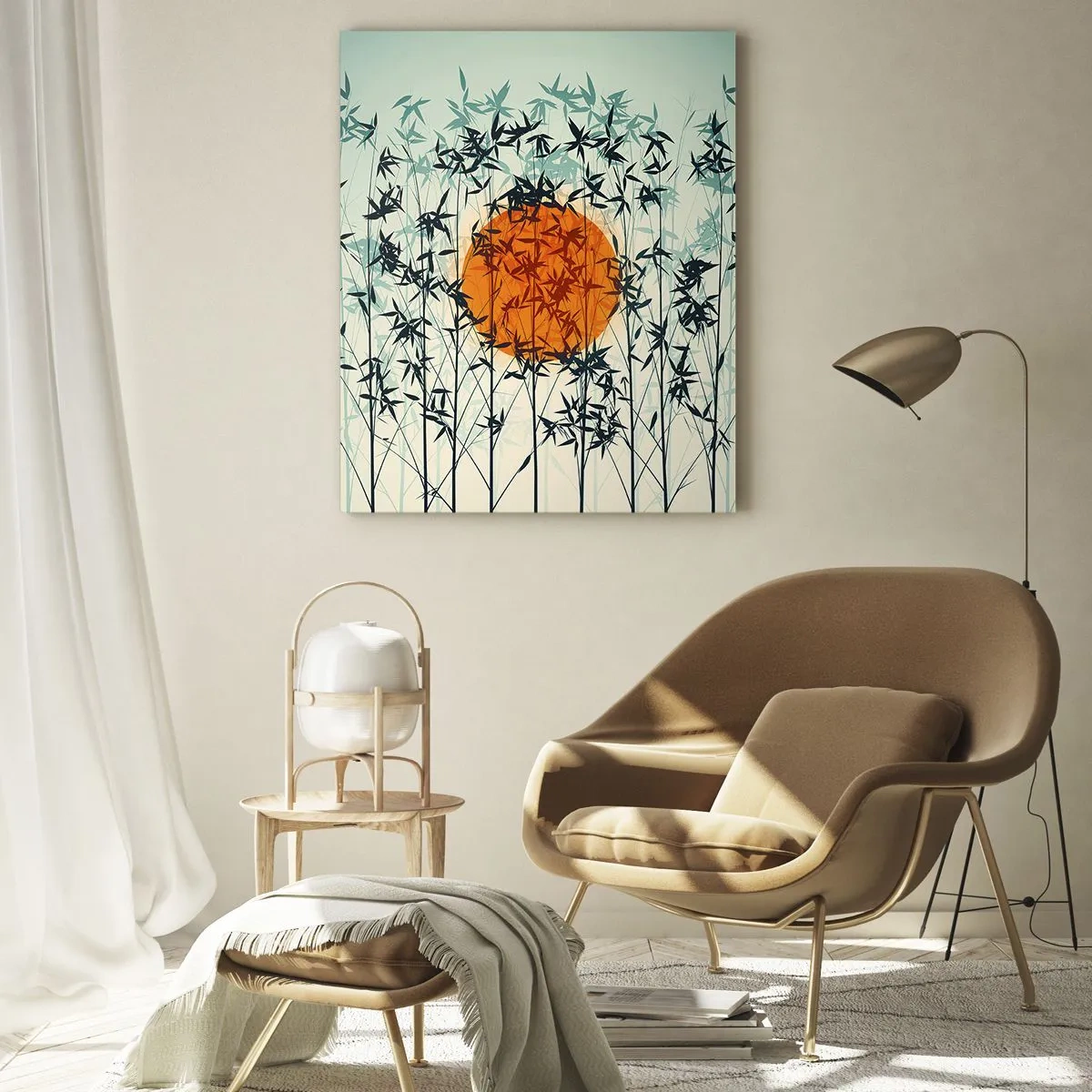 Glass picture - Japanese Sun - 80x120 cm
