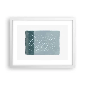 Poster in white frmae - Grown on the Blue - 40x30 cm