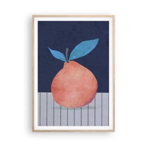 Poster in light oak frame - Convexity and Plane - 70x100 cm