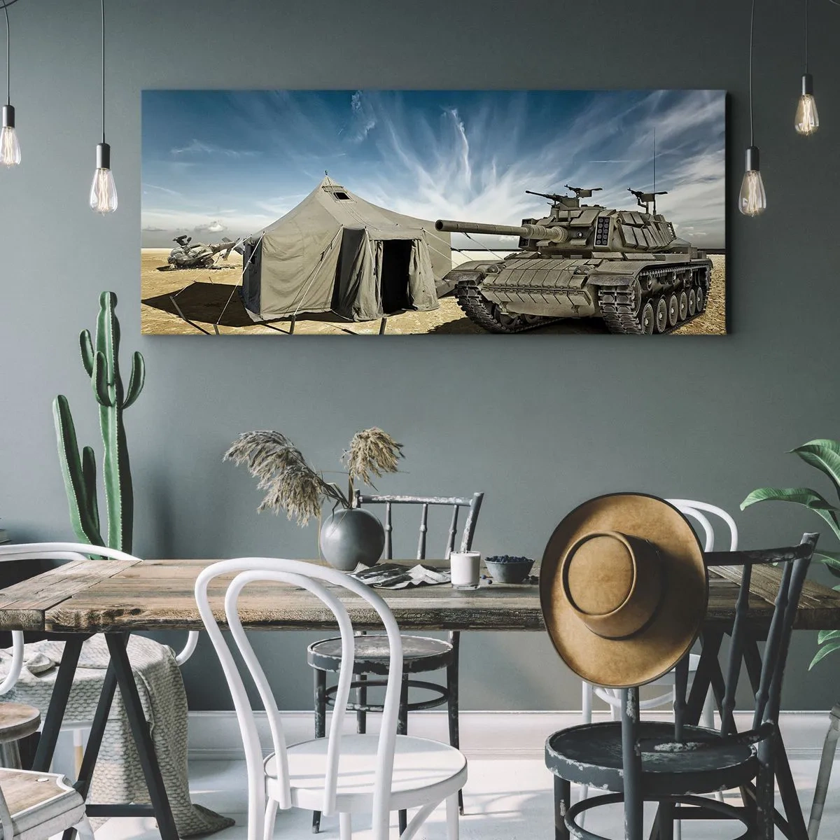 Canvas picture - Military Dream - 160x50 cm