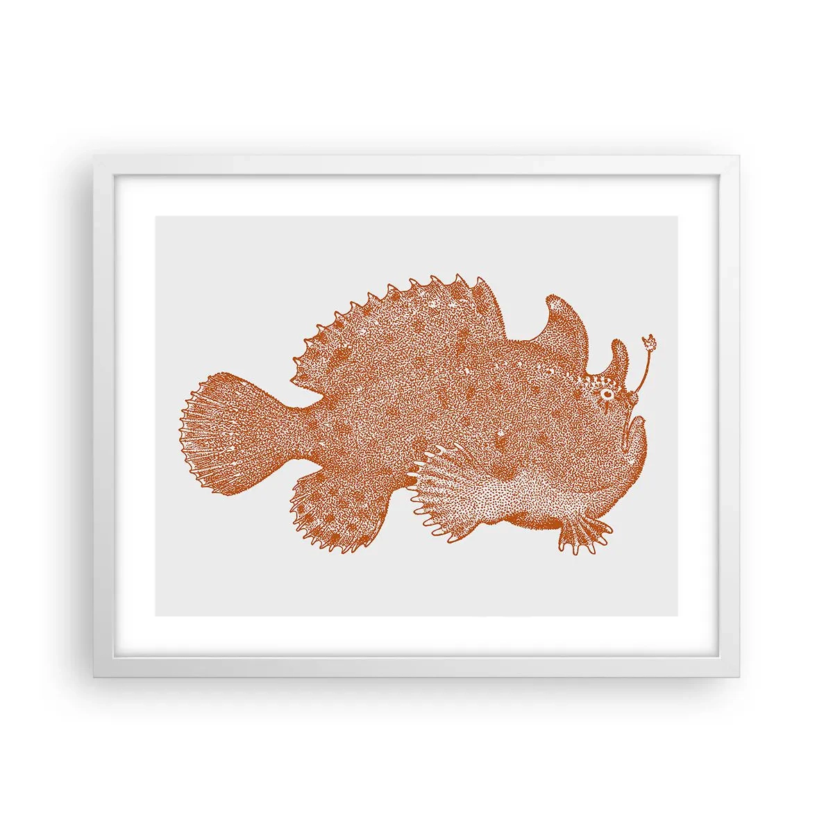 Poster in white frmae - Fish after All - 50x40 cm