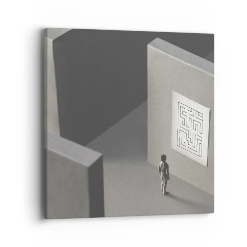 Canvas picture - But Where Am I? - 40x40 cm