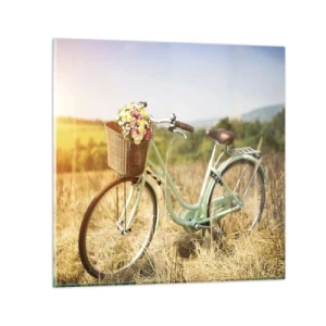 Glass picture - I will Stay Here for a While - 70x70 cm