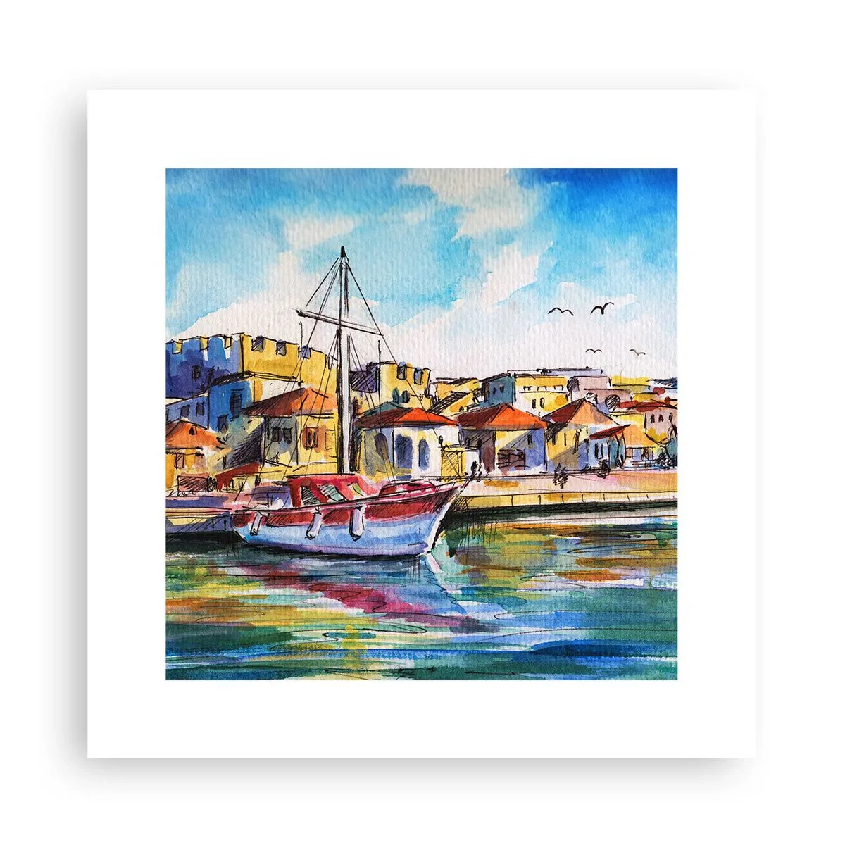 Poster - Rainbow Afternoon - 30x30 cm