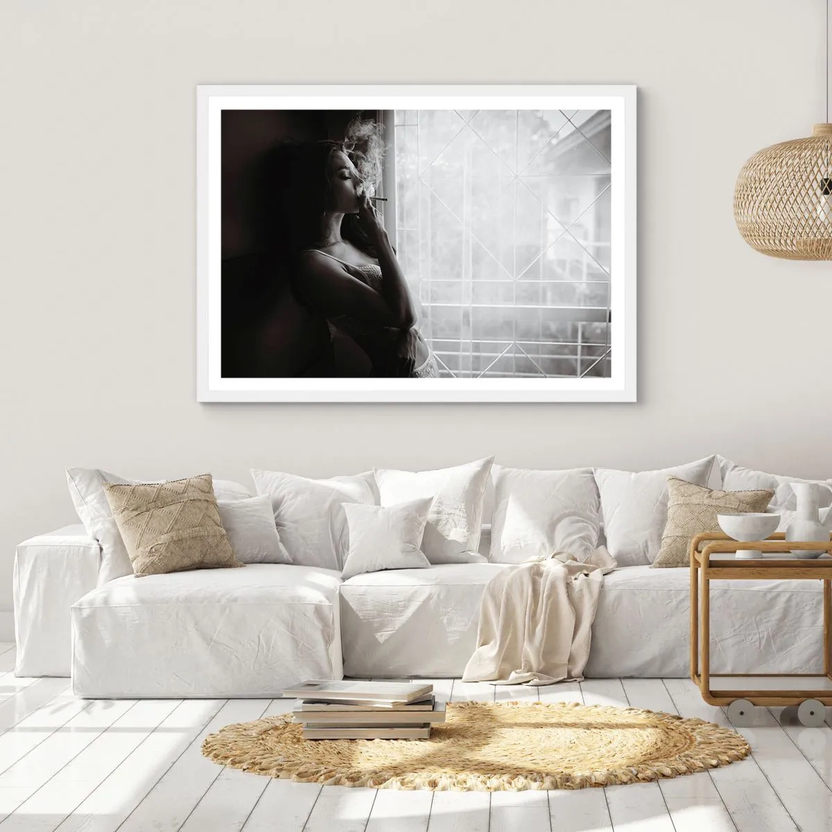 Poster in white frmae - Sensual Moment - 50x40 cm