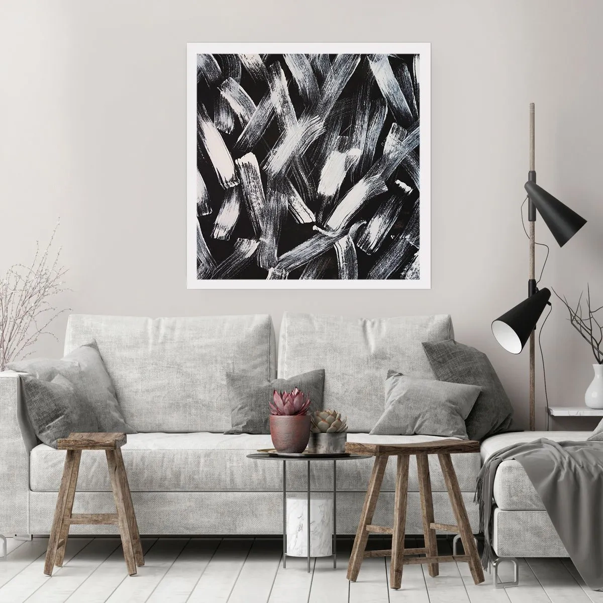Poster - Abstract in Industrial Spirit - 60x60 cm