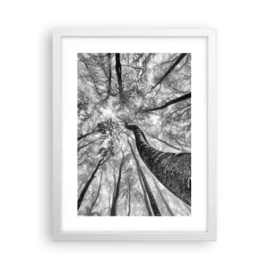 Poster in white frmae - Race for the Light - 30x40 cm