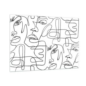 Glass picture - Tangled up in Emotions - 100x70 cm