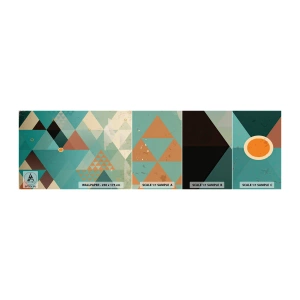 Photo Wallpaper Sample Self-Adhesive Deluxe Sticker - Unity in Multitude, Multitude of Unity - Abstraction, Piece, Modern Pattern - 100x30 cm