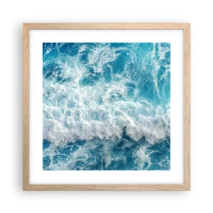 Poster in light oak frame - Jouful and Loud - 40x40 cm