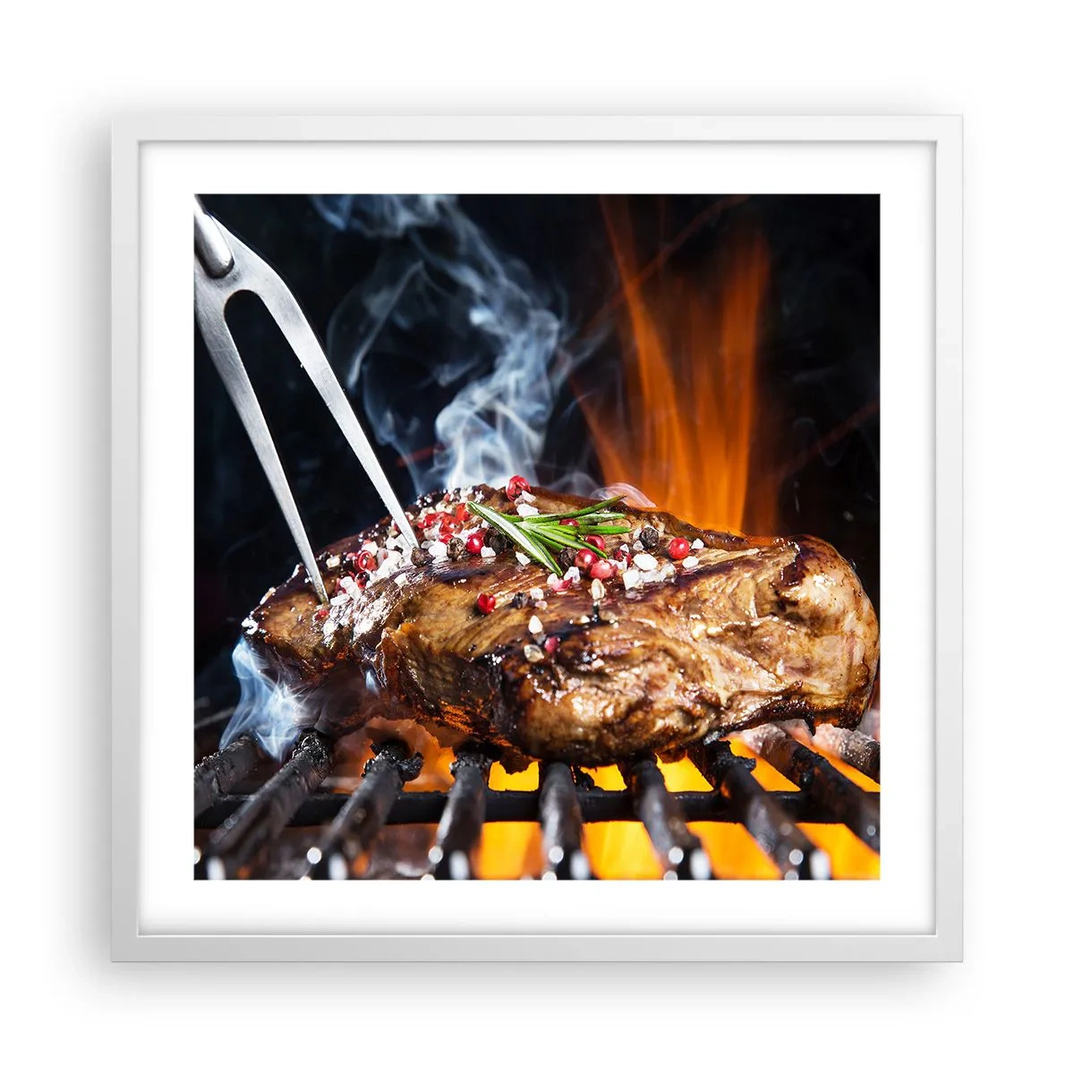 Poster in white frmae - Juicy and Fragrant - 50x50 cm