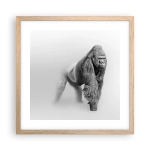 Poster in light oak frame - Certain of Its Strength - 40x40 cm