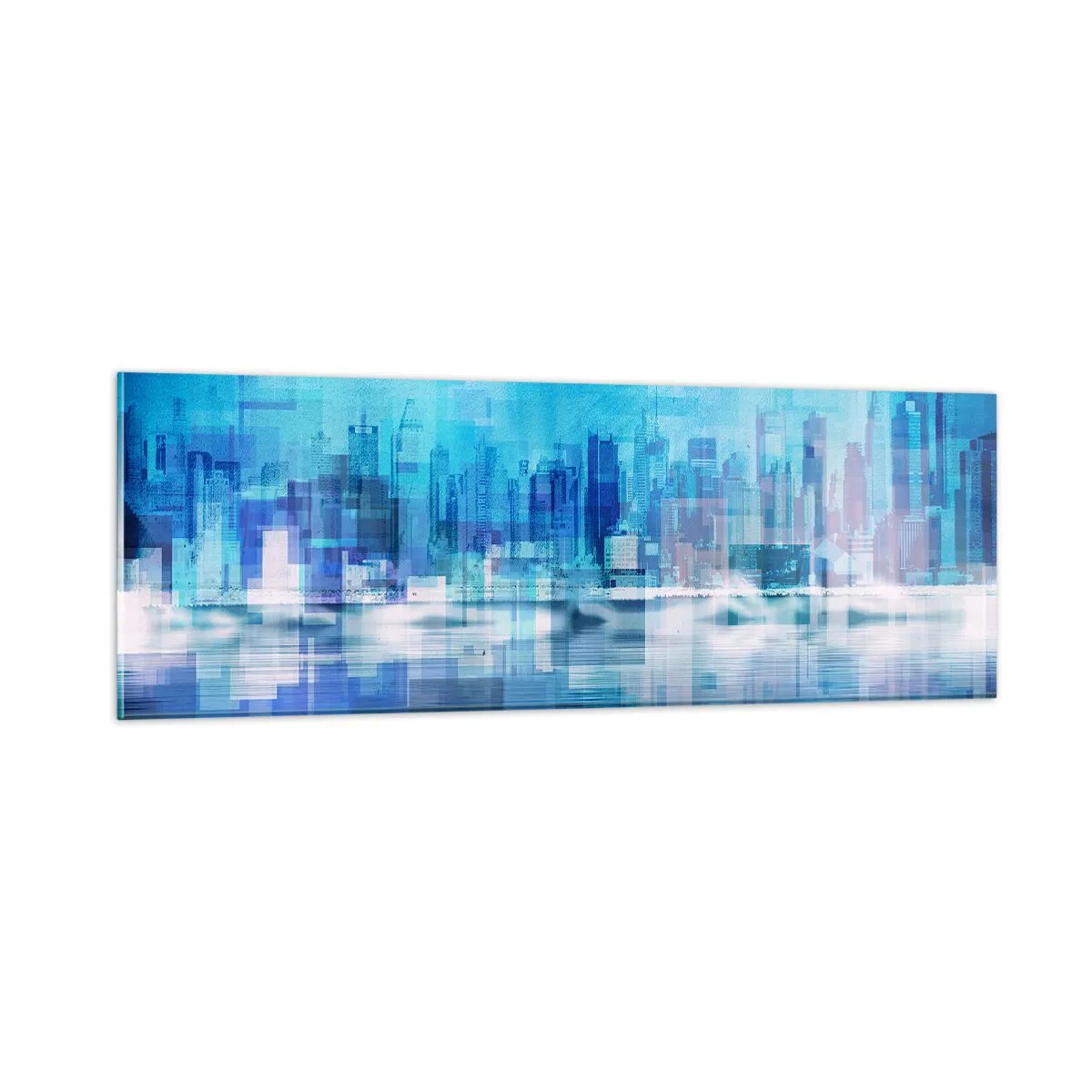 Glass picture - Sunk in Blue - 90x30 cm
