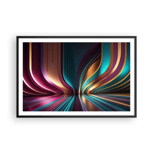 Poster in black frame - Architecture of Light - 91x61 cm