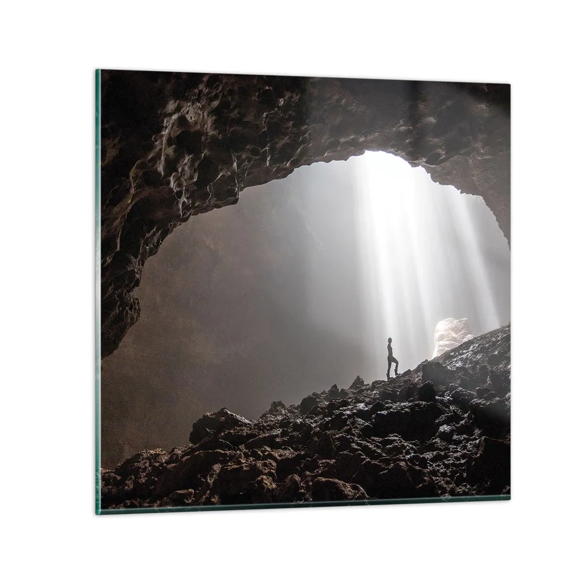 Glass picture - Luminous Grotto - 60x60 cm