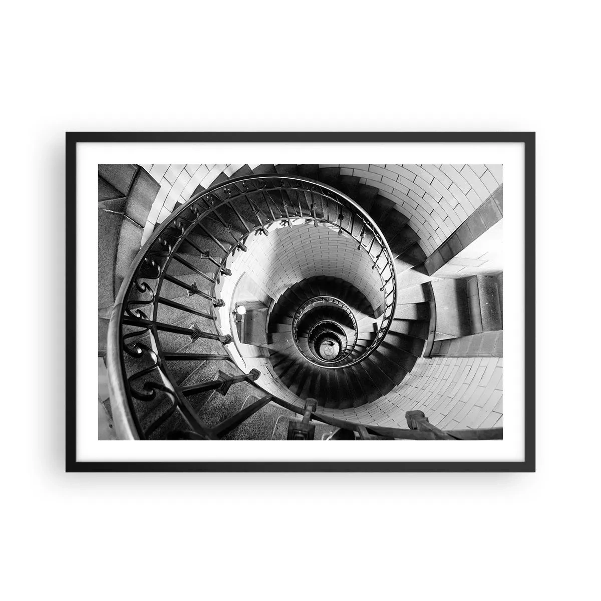 Poster in black frame - Up and Upwards - 70x50 cm