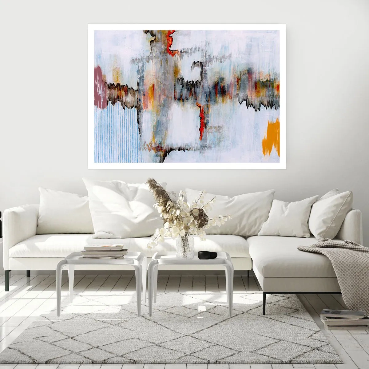 Poster - With a Stick on Water - 91x61 cm