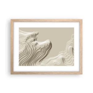 Poster in light oak frame - Topography of Art. - 40x30 cm