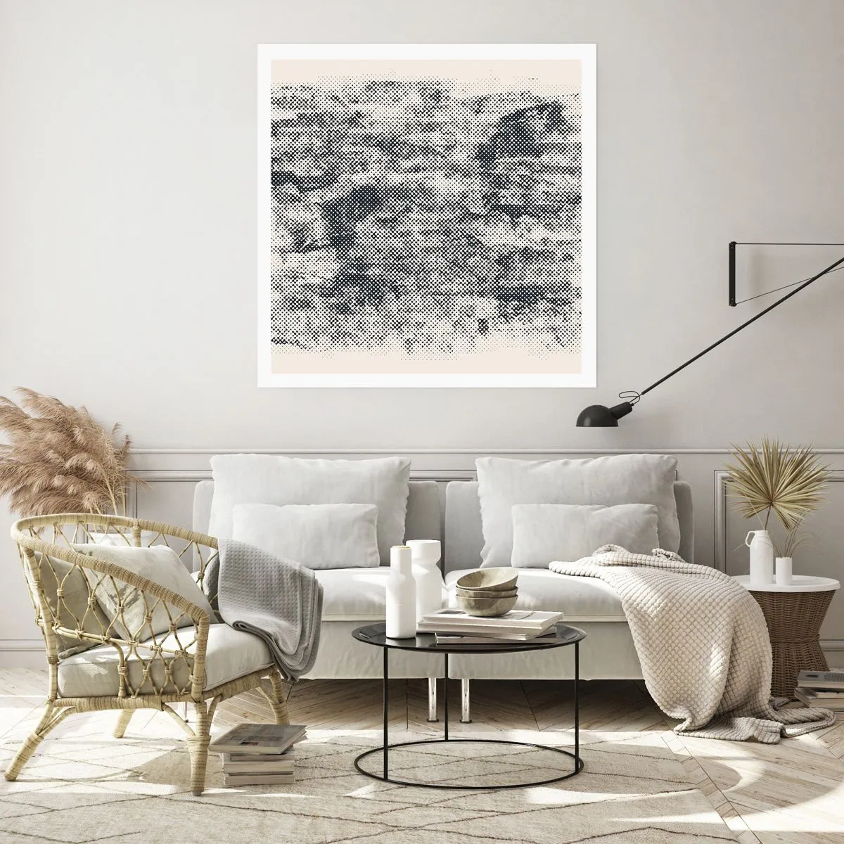 Poster - Foggy Composition - 30x30 cm