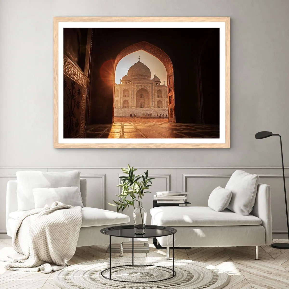 Poster in light oak frame - Monument of Unearthy Love - 40x30 cm