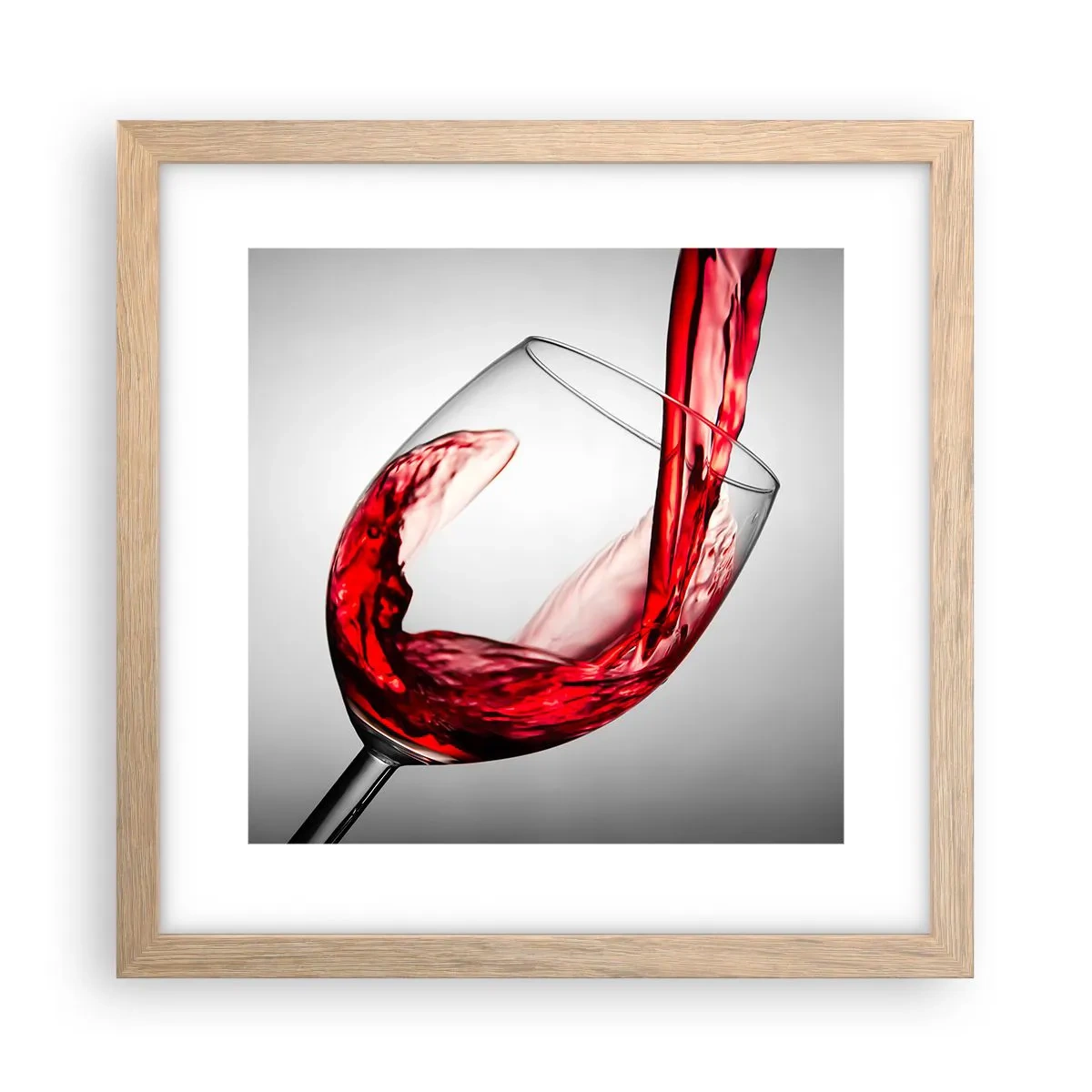 Poster in light oak frame - Colour - Movement - Sound - 30x30 cm