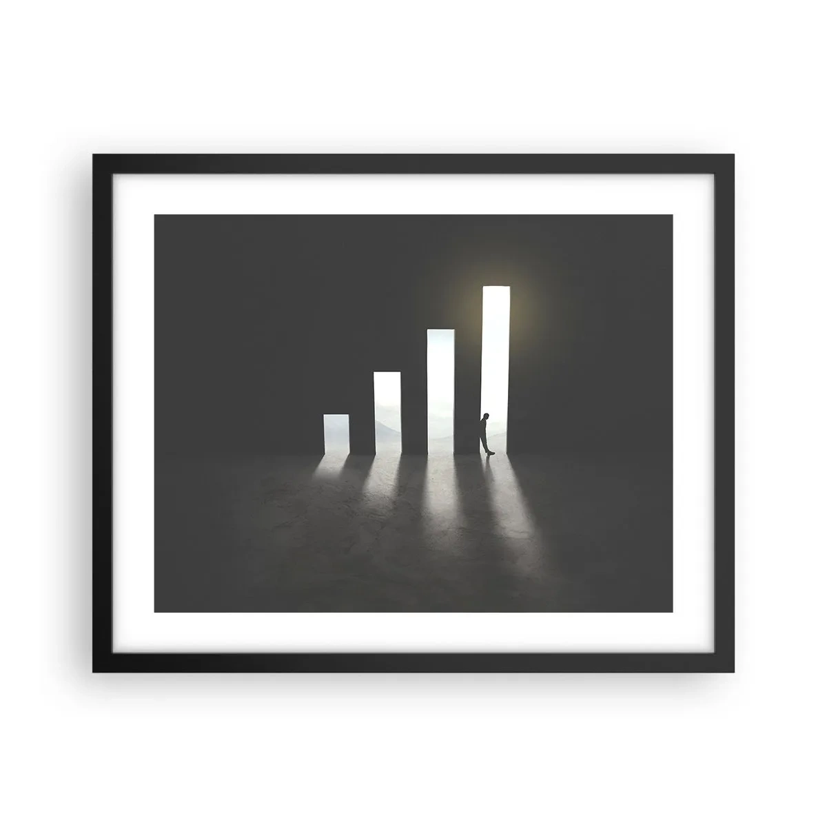 Poster in black frame - Success - Impression - 50x40 cm