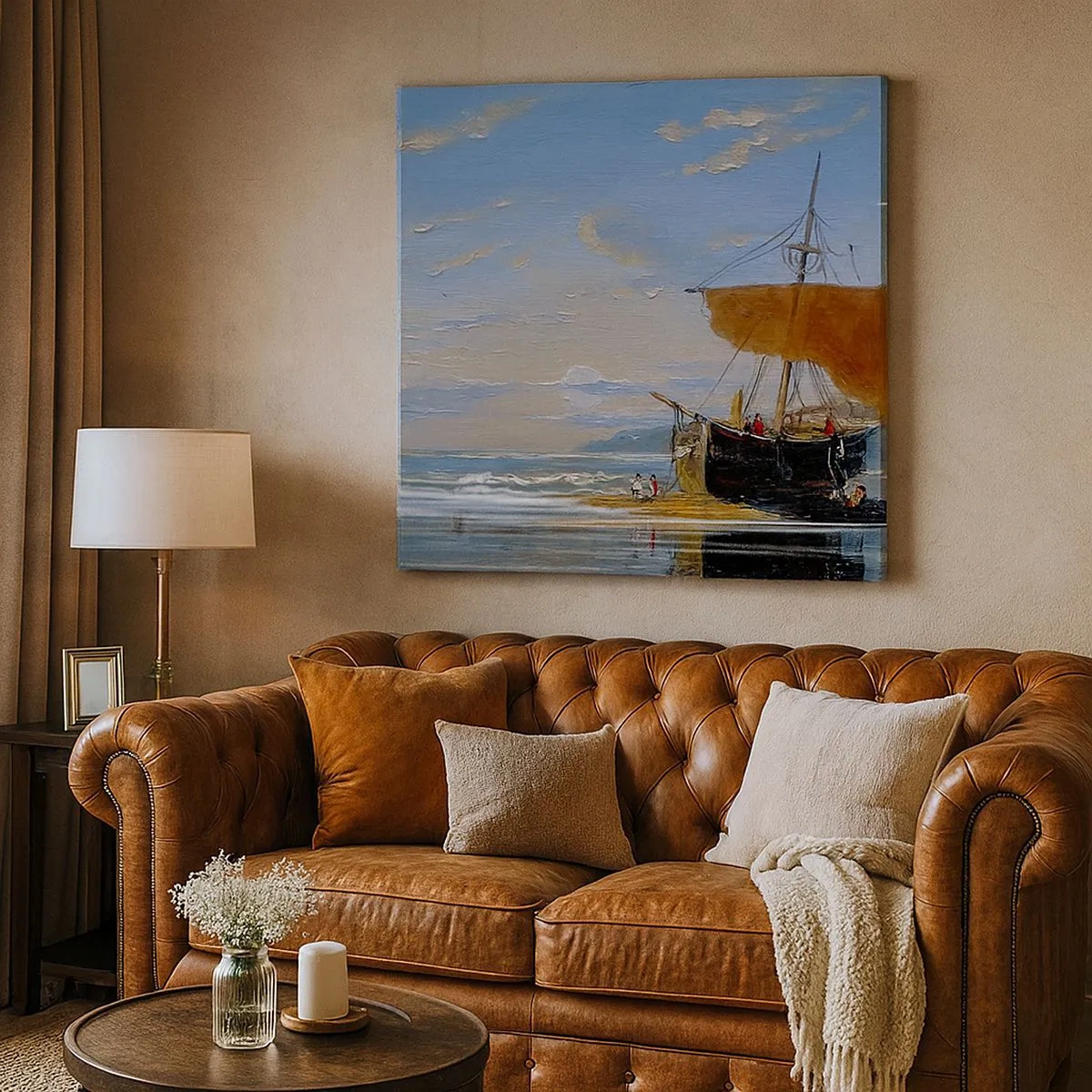 Canvas picture - Water, Earth, Air - 30x30 cm