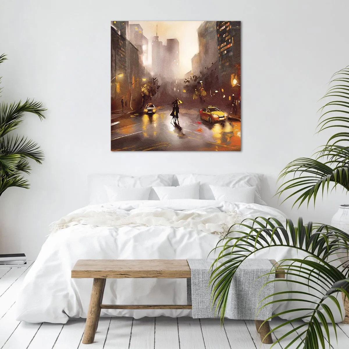 Canvas picture - In New York Lights - 60x60 cm