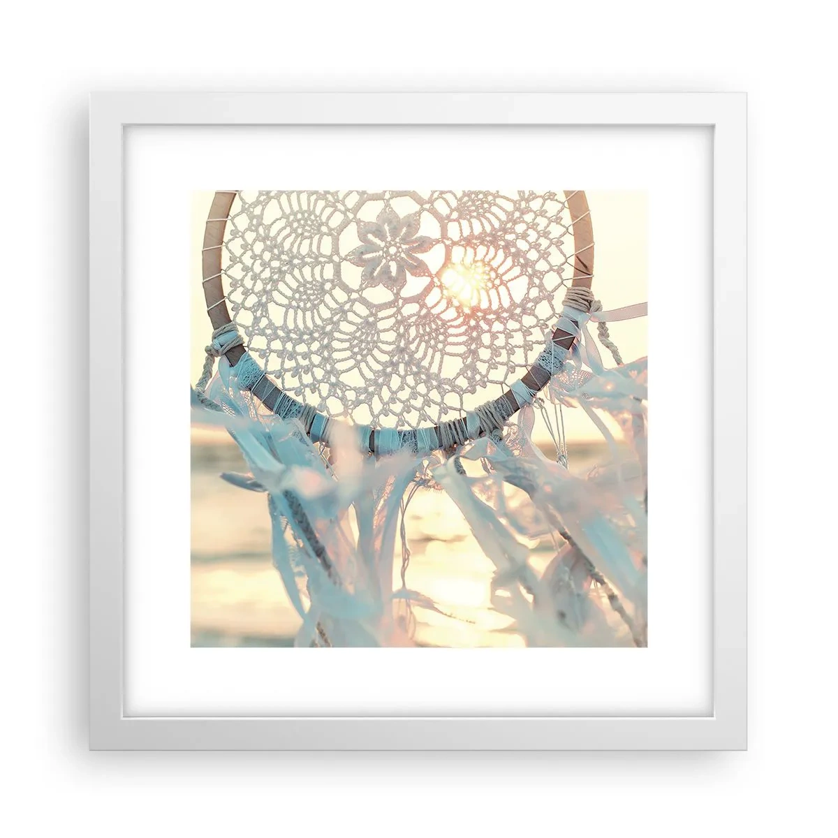 Poster in white frmae - Lace Totem - 30x30 cm