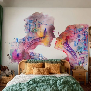 Custom Wallpaper Premium Canvas - Secret Bridge Of Sighs - Abstraction, Couple in love, Architecture