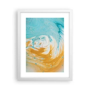 Poster in white frmae - Pastel Swirl - 30x40 cm