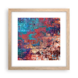 Poster in light oak frame - Memory and Oblivion - 30x30 cm